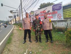Polsek Cibinong Bersama TNI dan Sat Pol PP Tindak Lanjutti Berita Viral Adanya Balap Liar, Cek Lokasi TKP Dan Genjarkan Giat Patroli Sebagai Antisipasi Adanya Balap Liar