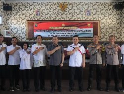 Pemantauan dan implementasi Ham di lingkungan Polres Lampung Selatan dari Divkum Polri