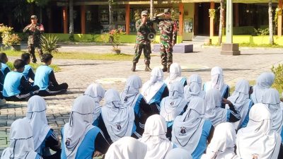 Giat MPLS, TNI bentuk Mental dan Karakter Siswa SMPN 3 Bojonegoro