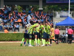 Hari Pertama Turnamen Porau 2024, Tim Sepakbola Koopsud I Raih Kemenangan 7-0 Melawan Tim Sepakbola Seskoau