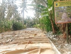 Realisasikan DD Tahun 2024, Pemdes Sukajaya Bangun Rabat Beton Sepanjang 150 Meter