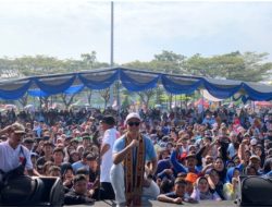 Sukses Gelar Jalan Sehat Balon Bupati Radityo Egi Pratama, Bersama DPC Projo Lamsel