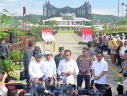 Panglima TNI Dampingi Presiden RI Resmikan Plaza Seremoni di IKN