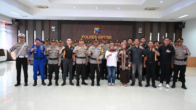 Kapolres Gresik AKBP Arief Kurniawan Kukuhkan Komite Olahraga Polri di Mapolres Gresik