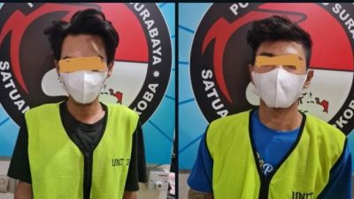 Polrestabes Surabaya Amankan Dua Pemuda Diduga Edarkan Sabu