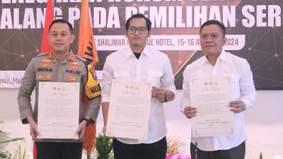Komitmen Amankan Pilkada 2024, Polresta Malang Kota dan Bawaslu Tanda Tangani MoU Sentra Gakkumdu