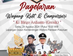 Pagelaran Wayang Kulit dalam Peringatan HUT RI ke 79 di Desa Wedoro