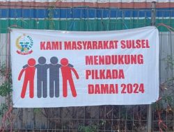 Masyarakat SULSEL Dukung Pilkada Damai 2024