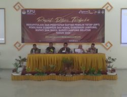 KPU Gelar Rapat Pleno Terbuka Rekapitulasi dan Penetapan DPT, Pemilihan Gubernur dan Wakil Gubernur, Bupati dan Wakil Bupati Lamsel Tahun 2024