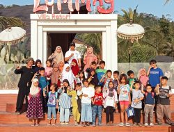 Anggota Sat Polair Lampung Selatan Ajarkan Bahasa Mandarin untuk Anak-Anak Pesisir, Siapkan Generasi Muda Hadapi Dunia Pariwisata