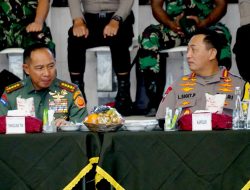 Panglima TNI dan Kapolri Makan Siang Bersama Personel Pengamanan ISF 2024