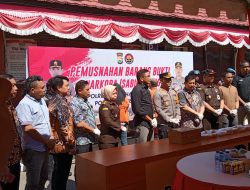 Satnarkoba Polres Pelabuhan Makassar Musnahkan 6,7 Kilogram (Kg) Narkoba Jenis Sabu-sabu