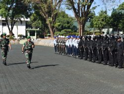 Personel Lanud Sultan Hasanuddin Ikuti Apel Gelar Pasukan Pam VVIP Jelang Kunker Presiden RI di Makassar