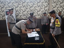 Posisi Empat Jabatan Penting di Serah terimakan oleh Kapolres Lamsel AKBP Yusriandi Yusrin