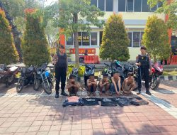 Polres Gresik Amankan Gerombolan Pemuda Bawa Sajam Diduga Hendak Tawuran