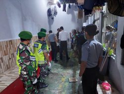 Lapas Kalianda Gandeng Kodim 0421/LS Geledah Blok Hunian dan Tes Urine Warga Binaan