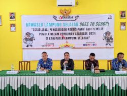 Bawaslu Lamsel Adakan Sosialisasi Pengawasan Partisipatif Untuk Pemilih Pemula Di SMK Negeri 1 Kalianda