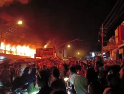 Lagi lagi Pasar Pasrepan Kembali Terbakar, Ratusan Kios Ludes Hangus Semua