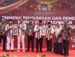 KPU Lamsel Gelar Pengundian No Urut Paslon Bupati dan Wakil Bupati Pilkada Tahun 2024