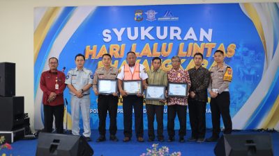 Satlantas Polres Gresik Rayakan Hari Lalu Lintas Bhayangkara ke-69 dengan Berbagai Inovasi dan Aksi Sosial