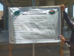 Pemdes Desa Candibinangun Rehab Balai Desa Dengan Menggunakan Dana BKK