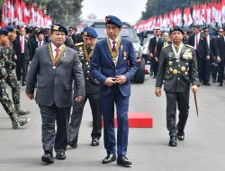 Panglima TNI Hadiri Apel Kesiapan Pengamanan Pelantikan Presiden dan Wakil Presiden RI serta Penganugerahan Medali dan Tanda Kehormatan