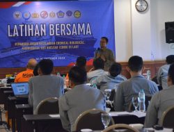 Bakamla RI Sukses Gelar Latihan Bersama Penanggulangan Kecelakaan CBRN di Laut