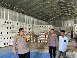 Sukseskan Pilkada 2024, Polres Lampung Selatan Pastikan Keamanan Gudang Logistik KPU