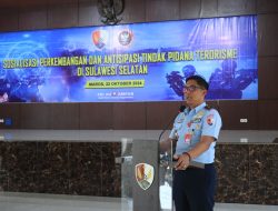 Lanud Sultan Hasanuddin Bersama BNPT Gelar Sosialisasi Perkembangan dan Antisipasi Tindak Pidana Terorisme