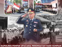 Kapolres Pimpin Upacara Peringatan Hari Sumpah Pemuda ke-96 di Polres Pelabuhan Makassar