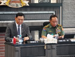 Panglima TNI Terima Kunjungan Menteri Pertahanan RI di Mabes TNI