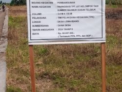 Pemdes Lemahabang Sedang Proses Pembangunan Jalan Usaha Tani Percepat Akses Transportasi Warga