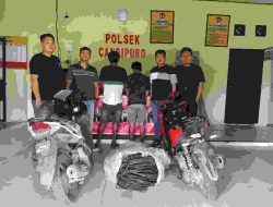 Dua Pelaku Pencurin Kabel Pengairan Sawah, di Tangkap Polisi Saat Patroli.