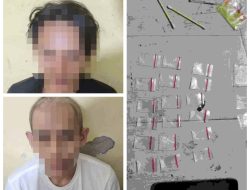 Polsek Katibung Gerebek Kontrakan Pengedar Narkoba, Amankan 19 Paket Sabu