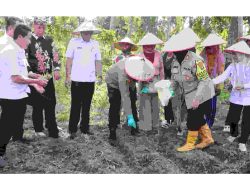 Polres Lampung Selatan Sukseskan Launching Gugus Tugas Polri untuk Ketahanan Pangan Nasional