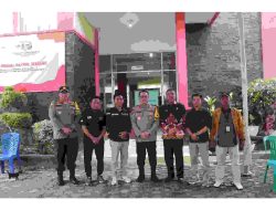 Kapolda Lampung Cooling System Rekapitulasi Suara di Lampung Selatan.