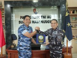 Danlanud Sultan Hasanuddin Terima Kunjungan Danlantamal VI Makassar