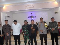 Patroli Bersama Forkopimda Lampung Selatan Pastikan Misa Malam Natal 2024 Aman.