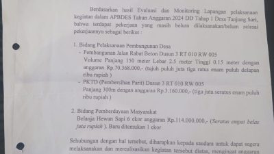 Camat Natar Tegaskan Pengawasan Dana Desa Sudah Dilakukan Sesuai Prosedur