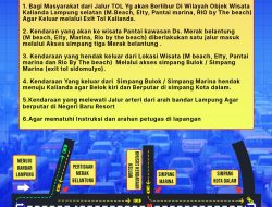 Sistem One Way di Kalianda: Upaya Polres Lampung Selatan Atasi Kemacetan Libur Akhir Tahun