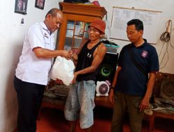 Gerak Cepat, Pemkab lampung Selatan Salurkan Bantuan Korban Rumah Roboh di Kunjir.