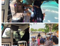 Tingkatkan Keselamatan Polres Gresik Bersama Jasa Raharja dan Dishub Gelar Ramp Check Bus Pariwisata