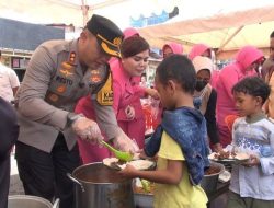 Sehatkan Anak Bangsa, Polres Pelabuhan Makassar menggelar Makan Bergizi Gratis
