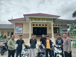 Penemuan 3 Sepeda Motor Diduga Hasil Pencurian oleh Polsek Jati Agung
