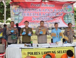 Polres Lampung Selatan Gagalkan Penyelundupan 16 Kg Ganja, Dua Tersangka Ditangkap