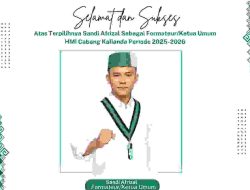 Sandi Afrizal Terpilih Sebagai Ketua Umum HMI Cabang Kalianda Lampung Selatan Periode 2025-2026