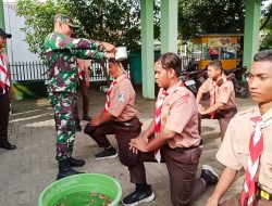 60 Pelajar Resmi Menjadi Anggota Saka Wira Kartika Kodim 0813 Bojonegoro
