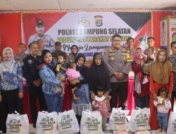 Polres Lampung Selatan Gelar Kegiatan “Jumat Berkah” untuk Peduli Stunting
