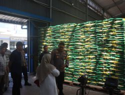 Kapolres Lampung Selatan Pastikan Ketersediaan Sembako Jelang Ramadan di Gudang Bulog Aman