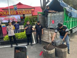 Polres Tuban Berhasil Gagalkan Penyalahgunaan BBM, Amankan 3,5 Ton Solar Bersubsidi